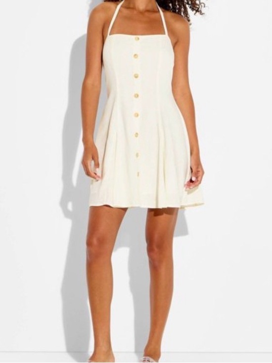 wild fable Dresses & Skirts - Wild Fable White Smocked-Waist Midi Dress